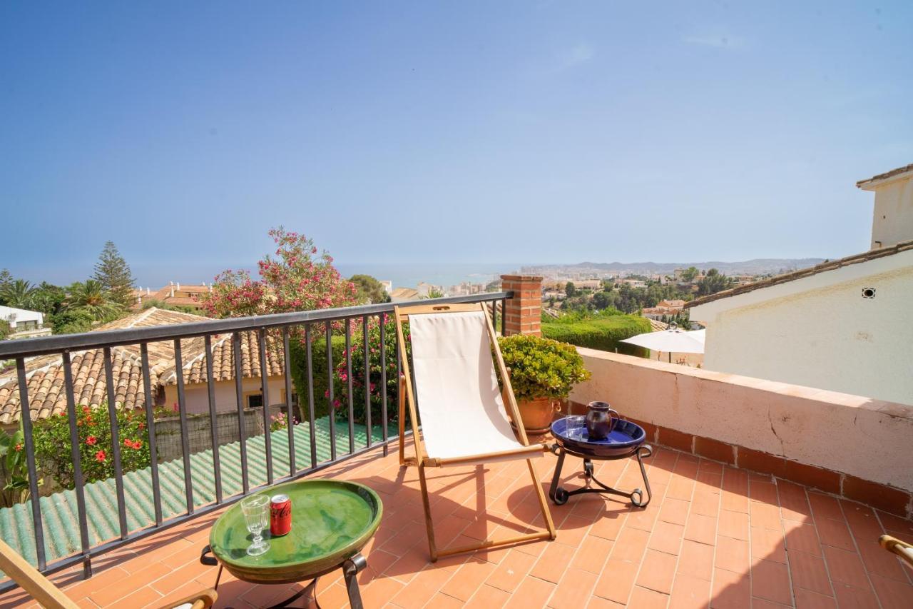 Casa Ancladero Big Rooftop Terrace, 2 Bedroom Guesthouse W Garden And View Fuengirola Buitenkant foto