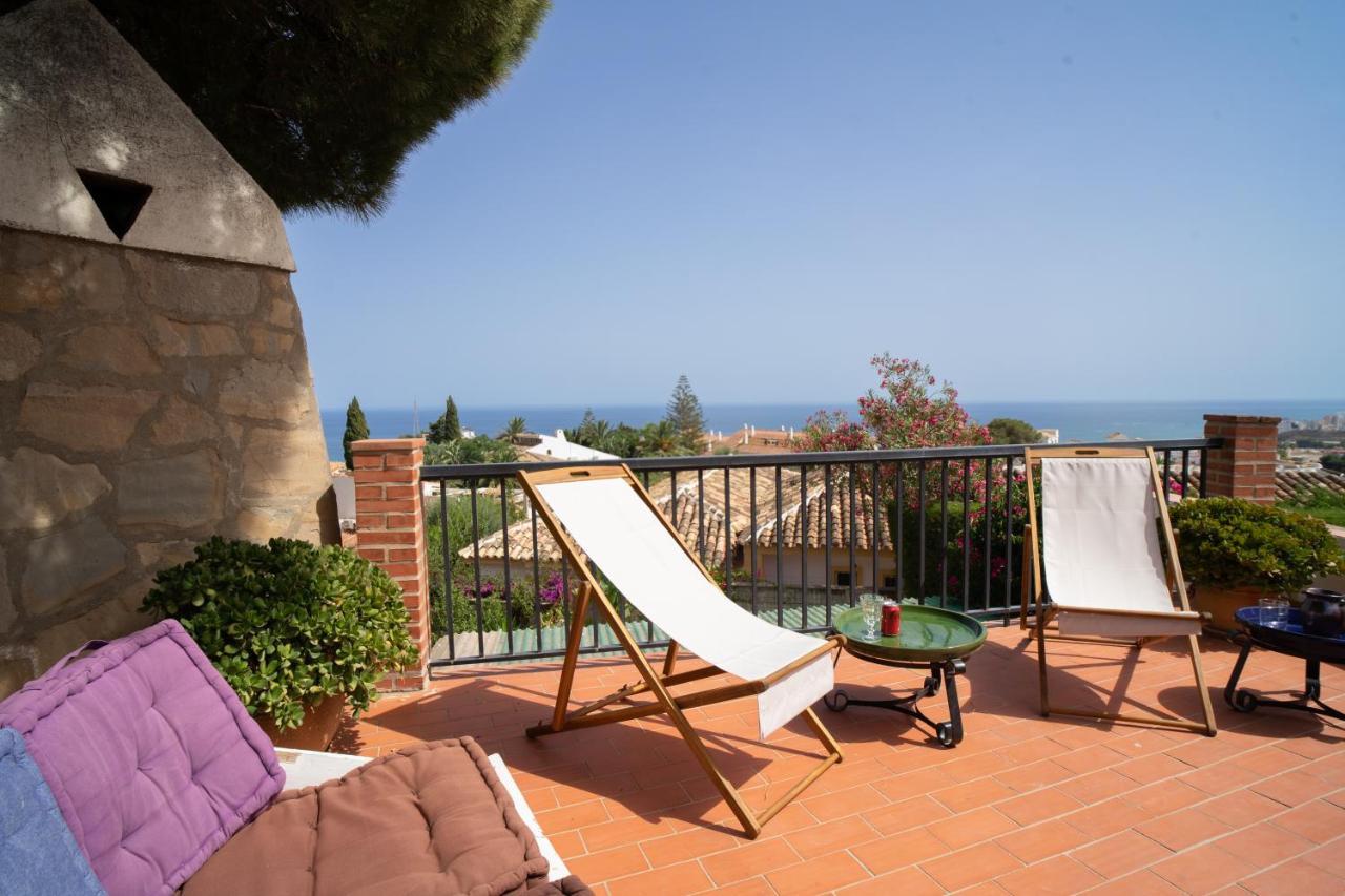Casa Ancladero Big Rooftop Terrace, 2 Bedroom Guesthouse W Garden And View Fuengirola Buitenkant foto