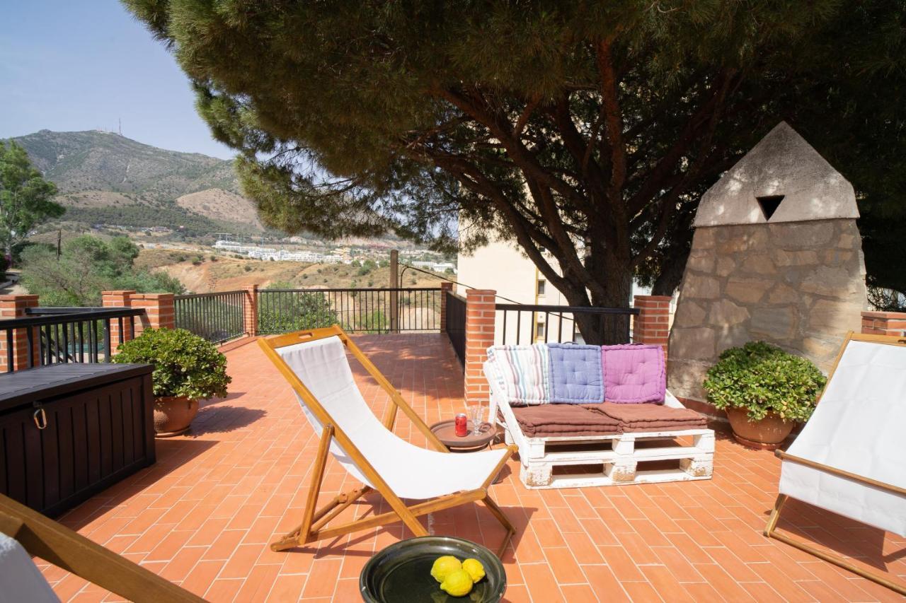 Casa Ancladero Big Rooftop Terrace, 2 Bedroom Guesthouse W Garden And View Fuengirola Buitenkant foto